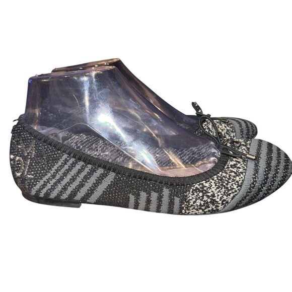 Sam Edelman Women's Felicia Ballet Flat Tweed Black, Gray, Striped Size 6 - Picture 7 of 9